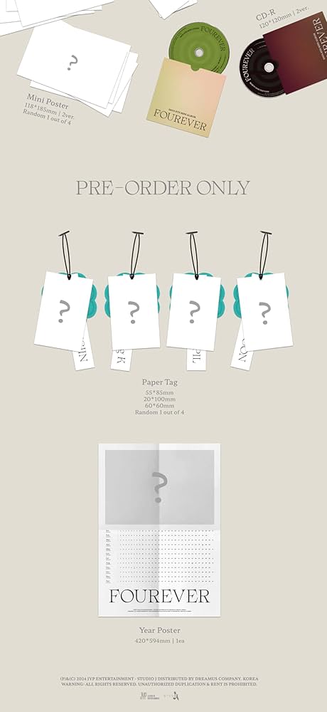 DAY6 CDとポスターセット DAY6 8th Mini Album Fourever - JYP SHOP